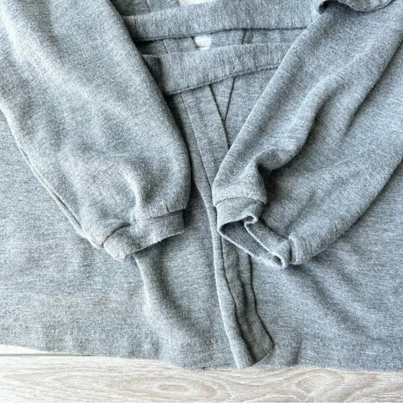 Club Monaco Tie Front Draped French Terry Cardigan - Picture 10 of 13